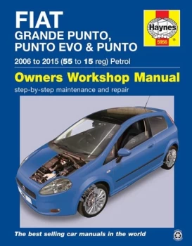 Image of Fiat Punto Petrol & Diesel Manual 2006-2015 5956A HAYNES