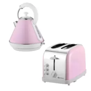 Image of SQ Professional 9360 Dainty 1.8L Stainless Steel Electric Kettle & 2 Slice Toaster Set