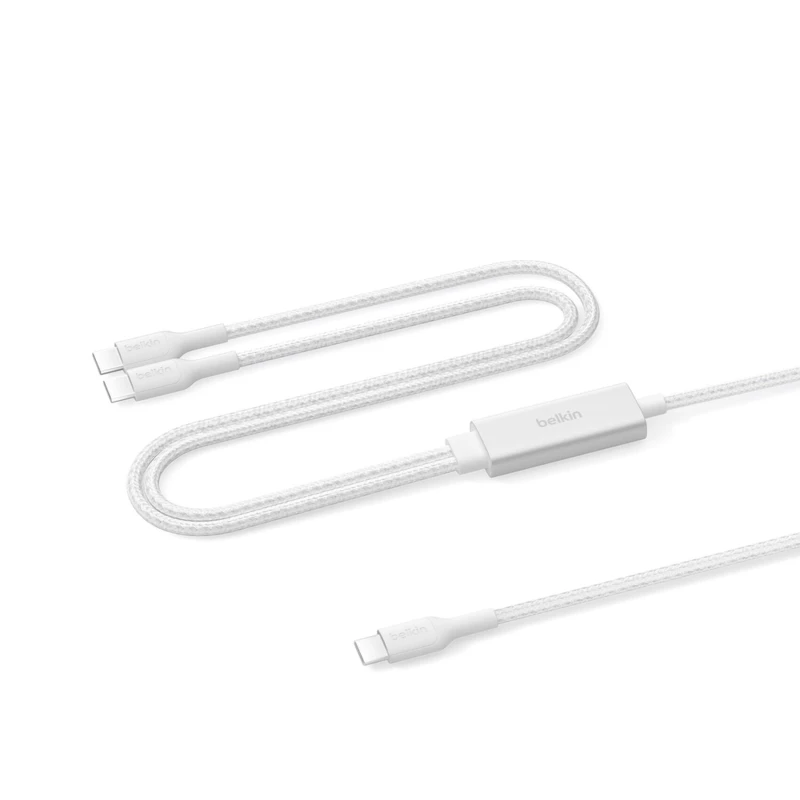Image of Belkin CAC004hq1.5MWH USB cable USB 2.0 1.5 m USB C 2 x USB C White CAC004HQ1.5MWH