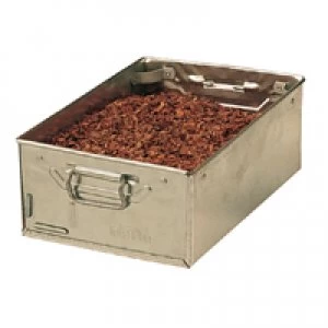 Image of Slingsby Galvanised Tote Pan 455x305x150mm Metallic Grey 317164