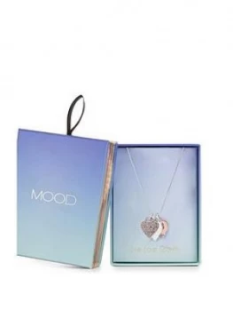 image of Mood Triple Heart Pendant Necklace