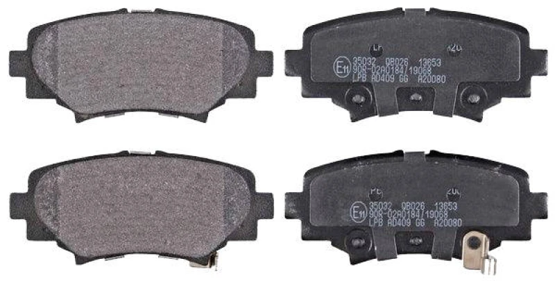 Image of A.B.S. 35032 Brake pad set with acoustic wear warning Brake Pad Set,disc brake (402)