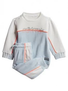 Image of Boys, adidas Originals Infant Crew Set - Light Blue, Size 12-18 Months