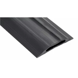 Image of Rexel Rubber Cable Curb Double Channel Capacity 10 x 30mm 1.5m Length