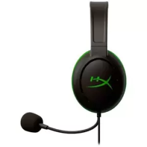 Image of HyperX CloudX Chat Headset (Xbox Licensed) Gaming Over-ear headset Corded (1075100) Mono Black/green Volume control, Microphone mute