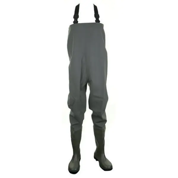 Image of Dunlop Dunlop PVC Non-Safety Chest Wader 1 Pair Green 12 PCW12