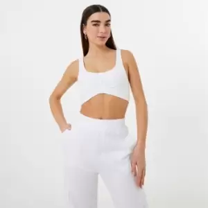 Image of Jack Wills Twist Cropped Tank - White
