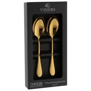 image of Viners Select Gold 2 PCE Serving Spoons Giftbox