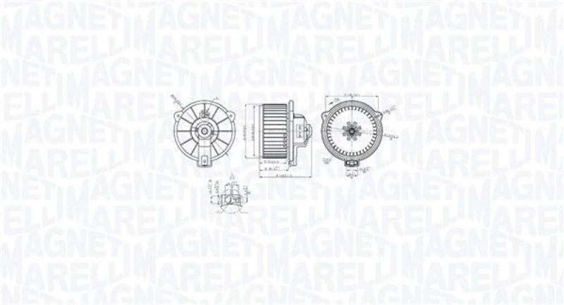 Image of MAGNETI MARELLI Blower motor MAGNETI MARELLI 069412768010