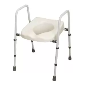 image of NRS Healthcare Mowbray Lite Toilet Frame & Seat - Width Adjustable - Assembled