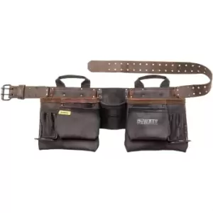 Image of DEWALT Pro 11 Pocket Leather Tool Belt Set