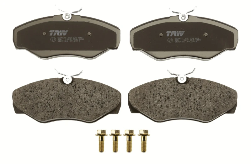 Image of TRW GDB1466 Brake pad set not prepared for wear warning indicator, with brake caliper screws Brake Pad Set,disc brake (402)