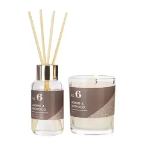 Image of Wax Lyrical Gifts & Sets Homescenter Jasmine & Oudwood Set