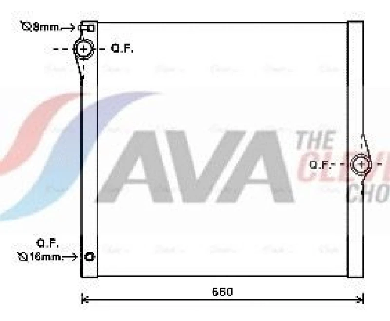 Image of Engine radiator AVA COOLING SYSTEMS BWA2436