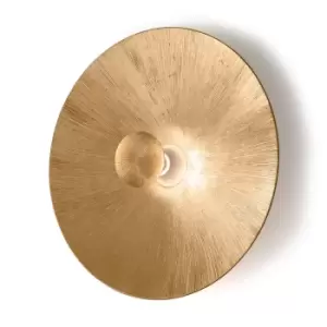 Image of Moon Lifestyle Glass Extra Large Wall Light Matt - Sun Gold Finish, 1x E27