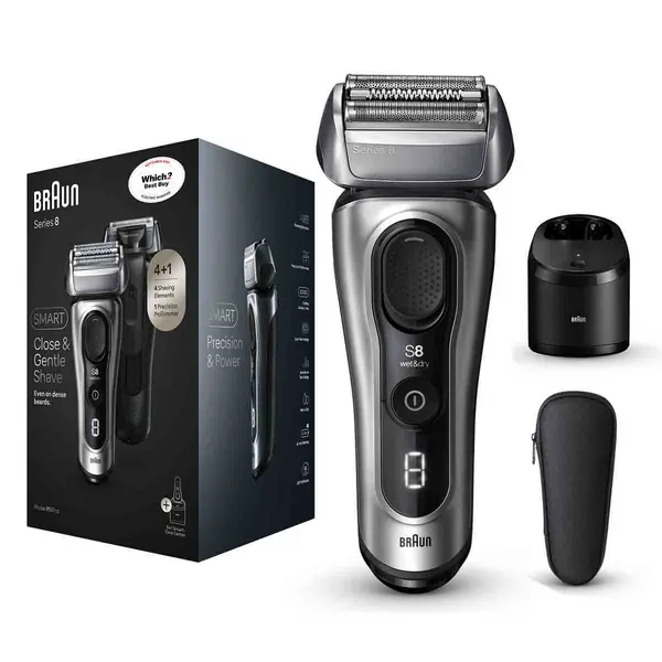 image of Braun Series 8 8567Cc Wet & Dry Electric Shaver