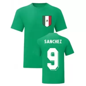 Image of Hugo Sanchez Mexico National Hero Tees Green T-Shirt