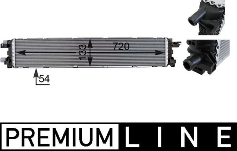 Image of Low Temperature Cooler, intercooler MAHLE CIR 13 000P