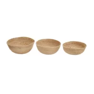 image of Interiors by PH Round Jute Baskets, Natural, Set Of 3