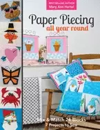 Image of paper piecing all year round mix and match 24 blocks 7 projects to sew