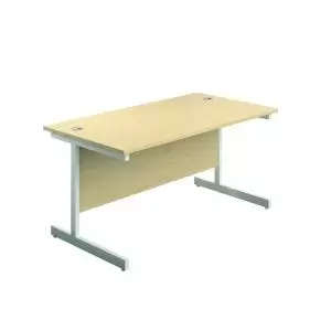 image of Jemini Single Rectangular Desk 1200x600x730mm MapleWhite KF800502