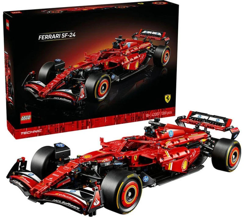 Image of LEGO Technic Ferrari SF-24 F1 Car Model Kit for Adults 42207 Toys