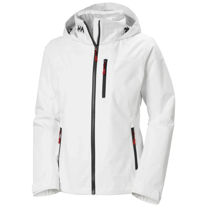 Image of Helly Hansen Womens hooded waterproof jacket Helly Hansen Crew 2.0 Blanc Female 2XL