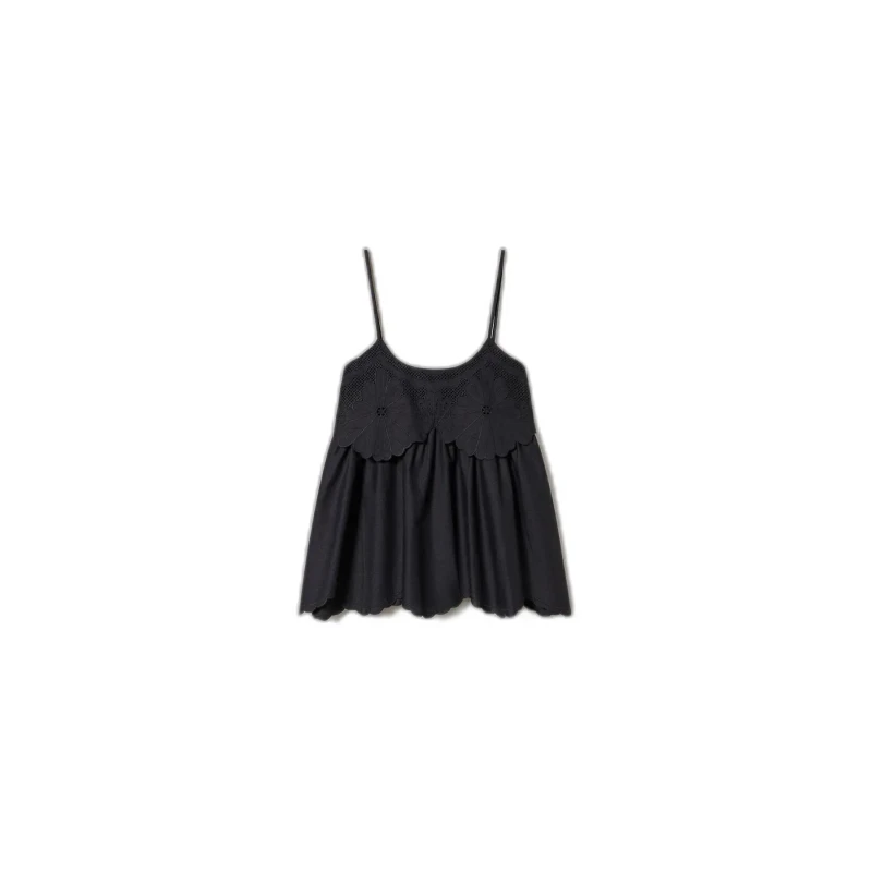 Image of Twinset Womens crop top Twinset Noir Female 40