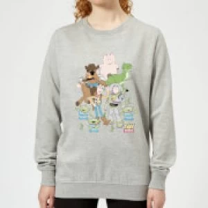 Toy Story Group Shot Womens Sweatshirt - Grey - XS