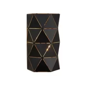 Image of Lucide Otona Modern Wall Light 2xE14 Black