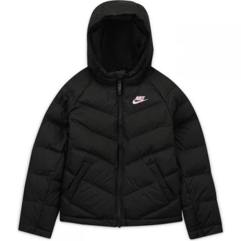 Image of Nike Filled Jacket Junior Girls - Black/Pink Foam
