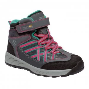 Image of Regatta Samaris V Mid Jnr Waterproof Walking Boots - Granit/Duchs