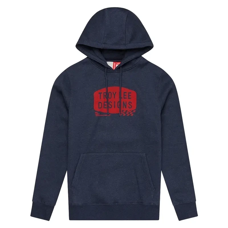 Image of Hooded sweatshirt Troy Lee Designs Stamp Bleu Male 2XL