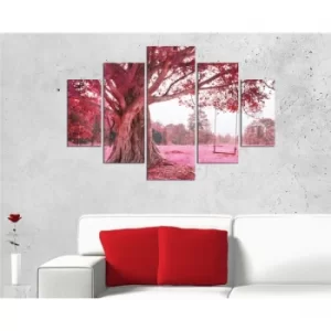 Image of ST107 Multicolor Decorative MDF Painting (5 Pieces)