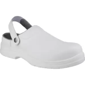Image of Amblers Safety FS512 Antistatic Slip On Safety Clog White Size 11