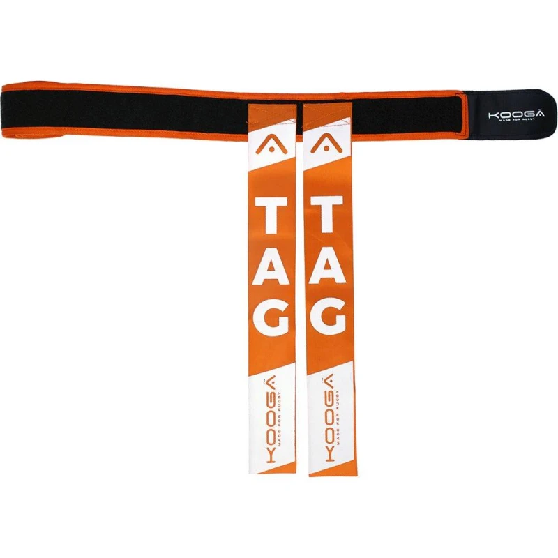 Image of KooGa Rugby Tag Belts (10 belts - 20 Tags) Orange unisex One Size