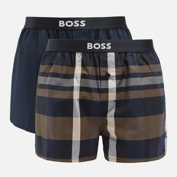 Image of BOSS Bodywear Cotton 2-Pack Boxer Shorts - XL Beige Underwear and Nightwear male 50496091-261 XL