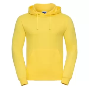 Image of Russell Colour Mens Hooded Sweatshirt / Hoodie (S) (Yellow)
