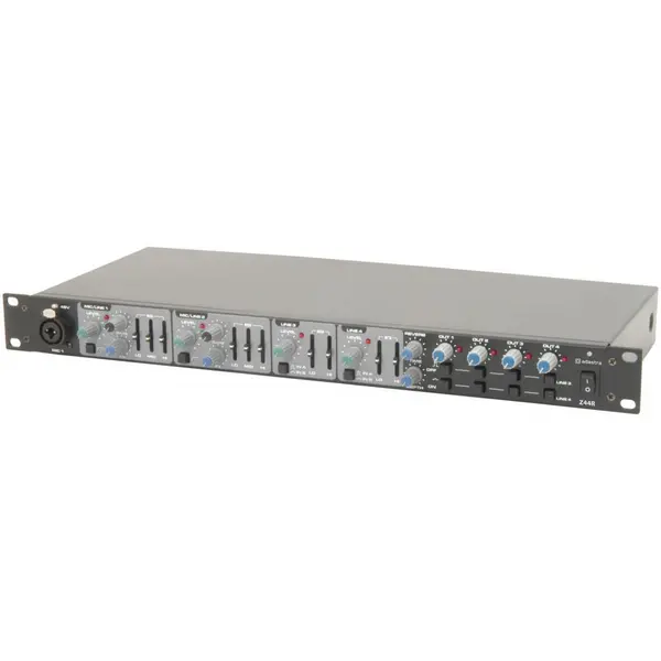 Image of Adastra Adastra Z44R Multipurpse Live/Zone Mixer with DSP reverb 1U Rack Mount Z44R