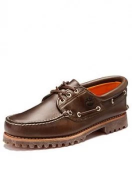Image of Timberland Hand Sewn Mens Boat Shoes Brown Size 10 Men