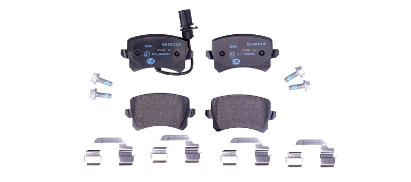 Image of HELLA Brake pad set HELLA 8DB 355 023-031