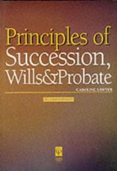 Image of Principles of the Law of Succession by Caroline Sawyer Book