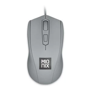 image of Mionix - Avior Optical 5000dpi Gaming Mouse Wired USB Shark Fin (Grey)