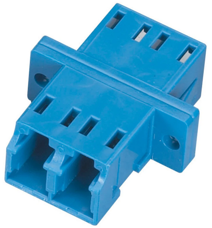 Image of Black Box FOT123 fibre optic adapter LC Blue