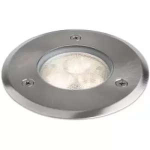 Image of LED walkover projector, stainless steel and glass