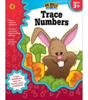 Image of carson dellosa trace numbers workbook for preschool kindergarten number tra
