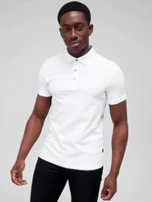 image of BOSS Passenger Polo Shirt &ndash; White, Size L, Men