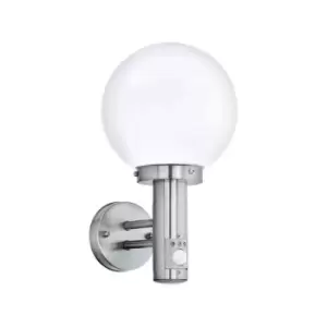 Image of Eglo Nisia Exterior wall light w/ Integrated Sensor - Grey
