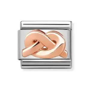 image of Nomination Classic Rose Gold Knot Charm