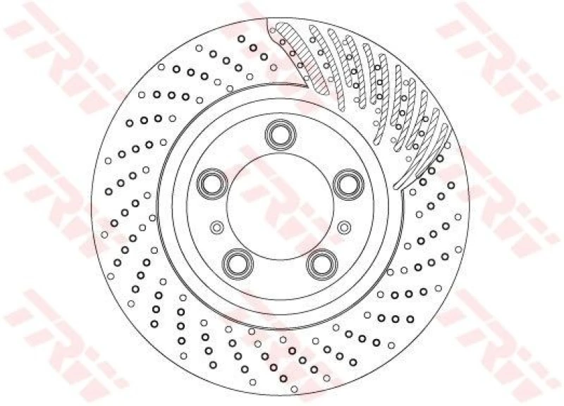 Image of Brake disc TRW DF6721S